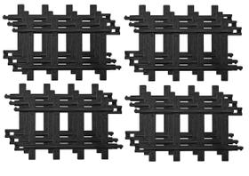 Pacote de faixas Lionel Ready-to-Play 12 Straight Tracks Black