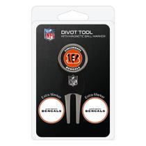 Pacote de ferramentas Divot Team Golf NFL Cincinnati Bengals com 3 marcadores Pacote de ferramentas Divot Team Golf NFL Cincinnati Bengals com 3 marcadores