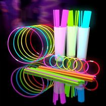 Pacote de festa a granel Glow Sticks Glow Fever 209 unidades com acessórios Pacote de festa a granel Glow Sticks Glow Fever 209 unidades com acessórios