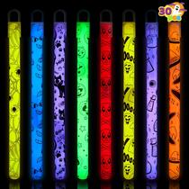 Pacote de festa de Halloween Glow Sticks JOYIN, 30 peças de varinhas penduradas Pacote de festa de Halloween Glow Sticks JOYIN, 30 peças de varinhas penduradas