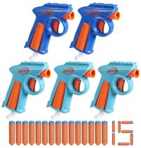 Pacote de festa NERF N Series Flex Blasters com 15 dardos N1 8+