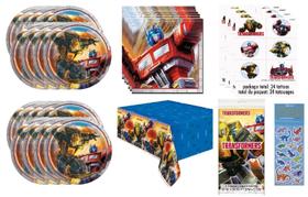Pacote de Festa Transformers para 16 Pessoas - Com Pratos Pacote de Festa Transformers para 16 Pessoas - Com Pratos