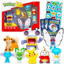 Pacote de Figuras de Ação Pokémon para Batalha com 8 Mini Figuras Pacote de Figuras de Ação Pokémon para Batalha com 8 Mini Figuras