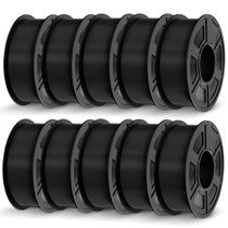 Pacote de filamento para impressora 3D JAYO PETG 1,75 mm e 11 kg (preto)