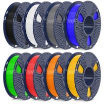 Pacote de filamentos para impressora 3D SUNLU PLA+ 1,75 mm 2 kg (8x250 g)