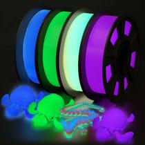 Pacote de filamentos para impressora 3D Yousu Glow in The Dark PLA 1,75 mm