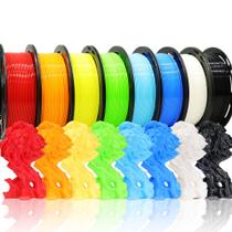 Pacote de filamentos PLA para impressora 3D com 8 bobinas de 2 kg