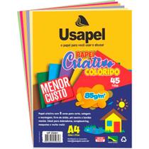 Pacote de folhas A4 Papel criativo 8 cores 45 folhas Usapapel