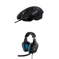 Pacote de fone de ouvido para jogos Logitech G432 e mouse para jogos G502 Hero