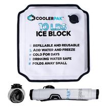 Pacote de gelo CoolerPak 4,5 kg, recarregável, reutilizável, capacidade de 10 libras
