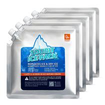 Pacote de gelo TOURIT reutilizável para refrigeradores, conjunto de 4 Pacote de gelo TOURIT reutilizável para refrigeradores, conjunto de 4