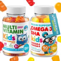 Pacote de gomas de ômega 3 e multivitamínico para crianças DR. MORITZ