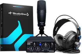 Pacote de gravação de estúdio PreSonus AudioBox Go Creator
