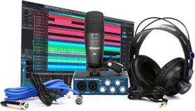 Pacote de gravação PreSonus AudioBox 96 Studio USB 2.0 com microfone