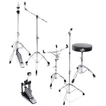 Pacote de hardware de bateria Griffin, conjunto completo de 6 peças com caixa e pedal