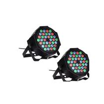 Pacote de holofotes de festa x2 36 luzes LED RGB DMX