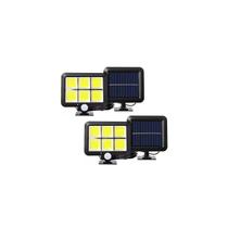 Pacote de holofotes solares LED para exterior: 2 120 LEDs