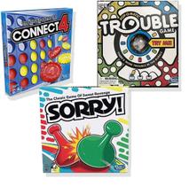Pacote de jogos Brishan Classic Connect 4, Classic Sorry! , e Problemas
