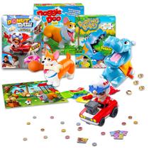 Pacote de jogos de tabuleiro Goliath 3 Pc Burping Bobby, Doogie Doo Corgi