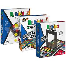 Pacote de jogos Rubik's Pack & Go Race Flip Capture para 2 jogadores