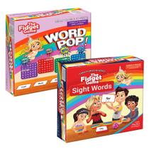 Pacote de leitura The Fidget Game Word Pop com Flashcards Kids