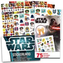 Pacote de lembrancinhas de festa Adesivos e tatuagens de STAR WARS 275 adesivos Pacote de lembrancinhas de festa Adesivos e tatuagens de STAR WARS 275 adesivos