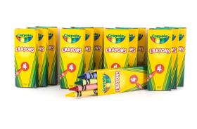 Pacote de lembrancinhas de festa Crayola Crayon, 12 caixas e 4 lápis de cor