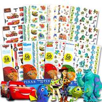 Pacote de lembrancinhas de festa Disney Pixar Ultimate ~ Mais de 200 tatuagens temporárias com carros da Disney, Toy Story e muito mais