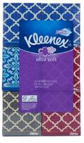 Pacote de lenços Kleenex Ultra Soft de 3 camadas, 6 x 85 lençóis Pacote de lenços Kleenex Ultra Soft de 3 camadas, 6 x 85 lençóis