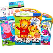 Pacote de livros para colorir Daniel Tiger, Peppa Pig, Baby Shark