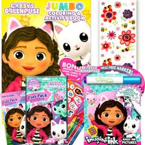 Pacote de livros para colorir e atividades Gabby's Dollhouse