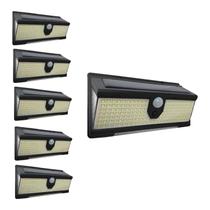 Pacote de luz LED solar para holofotes externos X5 100W com sensor
