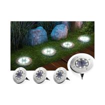 Pacote de luz LED solar X4 com estaca de jardim ao ar livre 8 LED