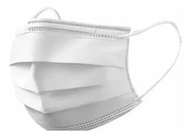 Pacote de Máscara Descartável Branca 50 unidades Hospitalar Tripla Camada de Proteção Com Clip Nasal Pacote de Máscara Descartável Branca 50 unidades Hospitalar Tripla Camada de Proteção Com Clip Nasal