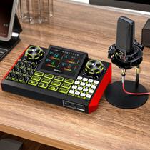 Pacote de microfone de podcast Tenlamp G9 Audio Mixer com trocador de voz
