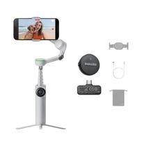 Pacote de microfone Phone Gimbal Insta360 Flow 2 Pro cinza com tripé