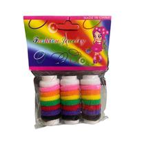 Pacote De Mini Xuxinha De Cabelo Colorida Rabicó 72 Peças