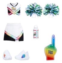 Pacote de moda Rainbow High Pep Rally com roupa de líder de torcida