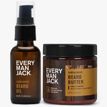 Pacote de óleo de barba e manteiga de barba Every Man Jack Sandalwood