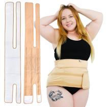 Pacote de óleo de rícino Wrap Sentre Plus Size, cáqui ajustável