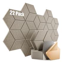Pacote de painéis acústicos Dailycooper 22 autoadesivos 30x25x1cm