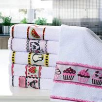 Pacote de Pano de Prato Felpudo Genova com 5 unidades