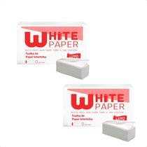 Pacote de Papel Toalha Interfolhado com 1000 folhas Modelo Luxo 22x21cm