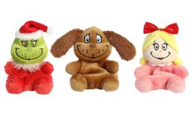 Pacote de pelúcia Aurora Palm Pals Dr. Suess Christmas 3 unidades