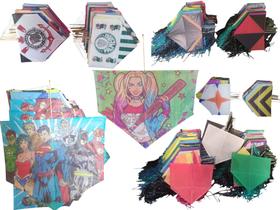 Pacote de Pipa Murcha Murcha Sortidos Grande C/ Rabiola ou S/ Rabiola Para Empinar e Decoração Pacote de Pipa Murcha Murcha Sortidos Grande C/ Rabiola ou S/ Rabiola Para Empinar e Decoração