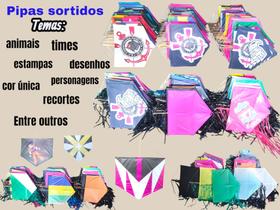 Pacote de Pipa Murcha Murcha Sortidos Pequeno C/ Rabiola ou S/ Rabiola Para Empinar e Decoração Pacote de Pipa Murcha Murcha Sortidos Pequeno C/ Rabiola ou S/ Rabiola Para Empinar e Decoração