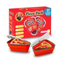 Pacote de Pizza Reutilizável com 5 Bandejas - Kit com 2 Unidades