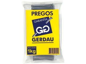 Pacote de Pregos Lisos com Cabeça 12x12 1Kg - Gerdau
