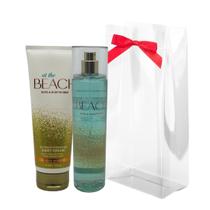 Pacote de presente Bath & Body Works At the Beach Mist 240 ml e creme