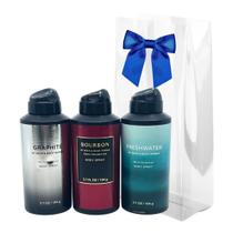 Pacote de presente: spray corporal desodorizante Bath & Body Works 110 ml x3